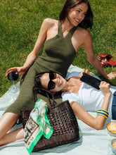 Dragon Diffusion Dark Brown Eclipse Cannage Leather Tote