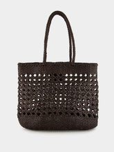 Dragon Diffusion Dark Brown Eclipse Cannage Leather Tote