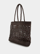 Dragon Diffusion Dark Brown Eclipse Cannage Leather Tote