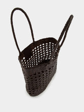 Dragon Diffusion Dark Brown Eclipse Cannage Leather Tote