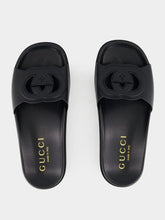 Gucci Black Cosmos Softy Leather Sandals