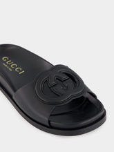 Gucci Black Cosmos Softy Leather Sandals