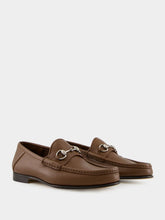 Gucci Nut Brown Bryanne Leather Loafers