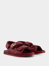 Gucci Rosso Ancora Red Sandals with Double G