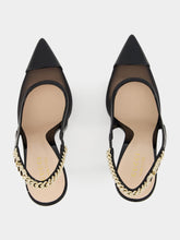 Gucci Black Mesh Signoria Slingback Pump