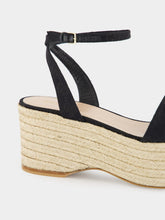 Gucci Black GG Canvas Espadrille with Horsebit