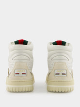 Gucci Beige GG Sweet Leather High-Top Sneakers