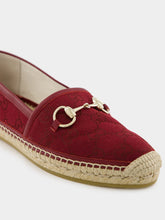 Gucci Rosso Ancora Red Espadrilles with Horsebit