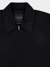 Balenciaga Black Zip-Up Jacket in Heavy Cotton