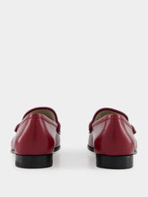 Gucci Rosso Ancora Kid Leather Loafers