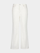 Gucci White Flared Trumpet Jeans