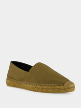 Saint Laurent Cactus Green Cotton Espadrilles