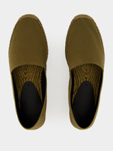Saint Laurent Cactus Green Cotton Espadrilles