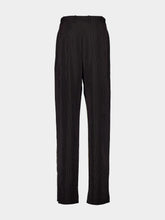 Noir et Craie Striped Baggy Canvas Pants