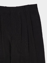 Saint Laurent Noir et Craie Striped Baggy Canvas Pants