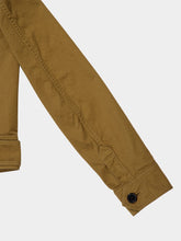 Saint Laurent Beige Foncé Cropped Cotton Serge Jacket