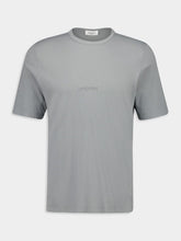 Saint Laurent Grey Short-Sleeve Crewneck Cotton T-Shirt