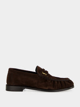 Saint Laurent Dark Chocolate Le Loafer Suede Loafers