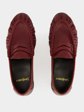 Saint Laurent Le Loafer in Dark Ruby Smooth Leather