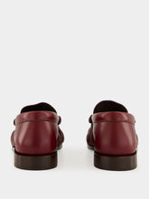 Saint Laurent Le Loafer in Dark Ruby Smooth Leather