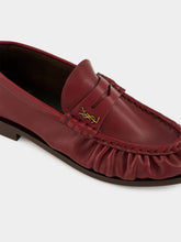 Saint Laurent Le Loafer in Dark Ruby Smooth Leather