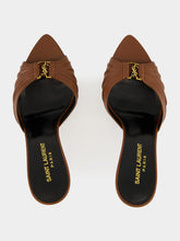 Saint Laurent Babylone Mules in Aesthetic Brown Smooth Leather