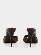 Saint Laurent Babylone Mules in Aesthetic Brown Smooth Leather