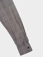 Saint Laurent Sheer Prince of Wales Silk Shirt