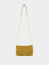 Saint Laurent Brown Raffia Mini Shoulder Bag