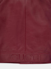 Gucci Rosso Ancora Red Leather Biker Jacket
