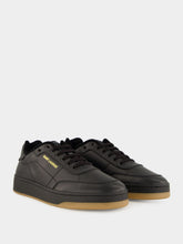 Saint Laurent Low-Top Sneakers in Black Smooth Leather