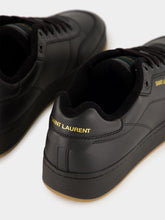 Saint Laurent Low-Top Sneakers in Black Smooth Leather