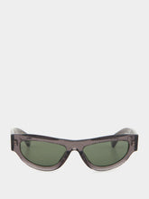 Gucci Dark Grey Cat Eye Sunglasses with GG Motif