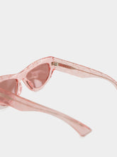 Gucci Pink Cat Eye GG Sunglasses