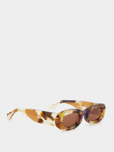 Gucci Havana-Brown Rectangular Sunglasses