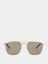 Gucci Gold Pilot-Frame Sunglasses
