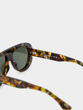 Gucci Havana-Green Oversized Sunglasses