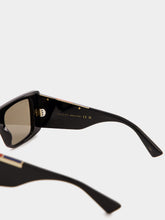 Gucci Black Rectangular Frame Sunglasses