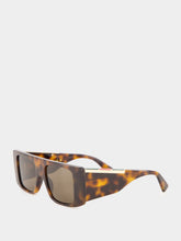 Gucci Brown Rectangular Frame Sunglasses