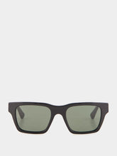 Gucci Black Acetate Rectangular Sunglasses