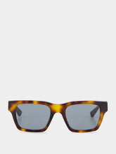 Gucci Havana-Grey Rectangular Sunglasses