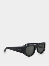 Gucci Black Rectangular-Frame Sunglasses
