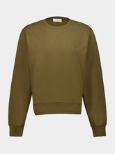 Saint Laurent Pesto Cassandre Embroidered Jumper