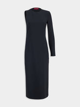 Gucci Black Asymmetrical Sable Dress