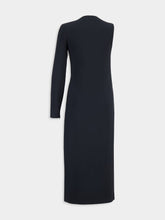 Gucci Black Asymmetrical Sable Dress