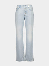 Alexander McQueen Washed Blue Stonewashed Slim Fit Jeans