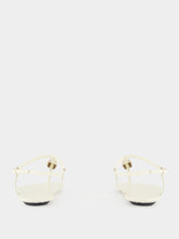 Gucci Ivory Thong Malaga Kid Leather Sandals