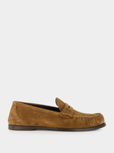 Saint Laurent Snuff Brown Loafers in Suede