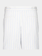 Alexander McQueen White Striped Cotton Pyjama Shorts