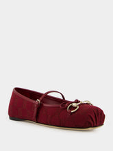 Gucci Rosso Ancora Red Horsebit Ballet Flat